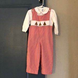 Boys Smocked Christmas Longall
